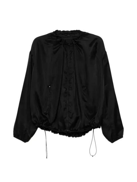 oversized satin jacket by JNBY