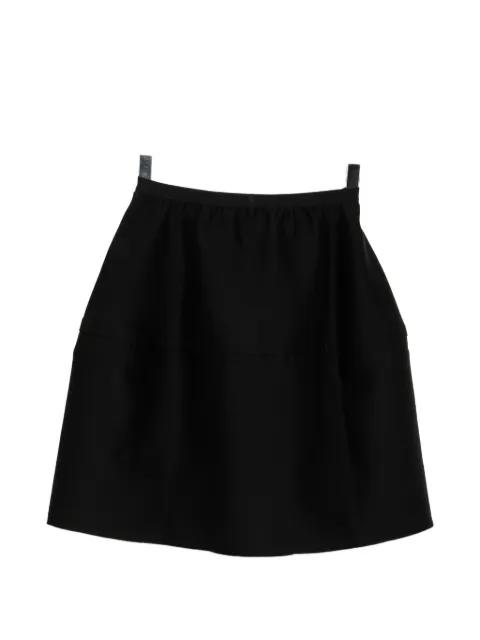 pintucked midi skirt by JNBY