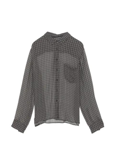 plaid shirt by JNBY