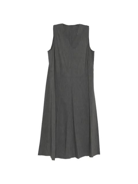 pleated maxi dress by JNBY