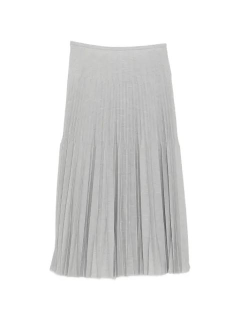 pleated midi skirt by JNBY