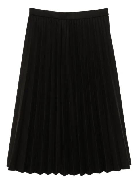 pleated midi skirt by JNBY