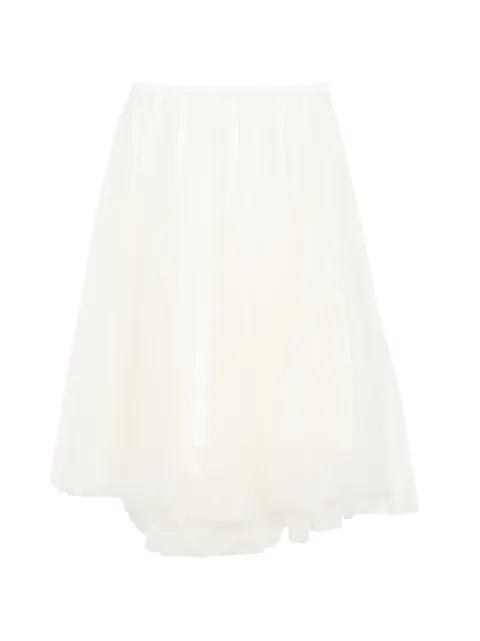 pleated midi skirt by JNBY