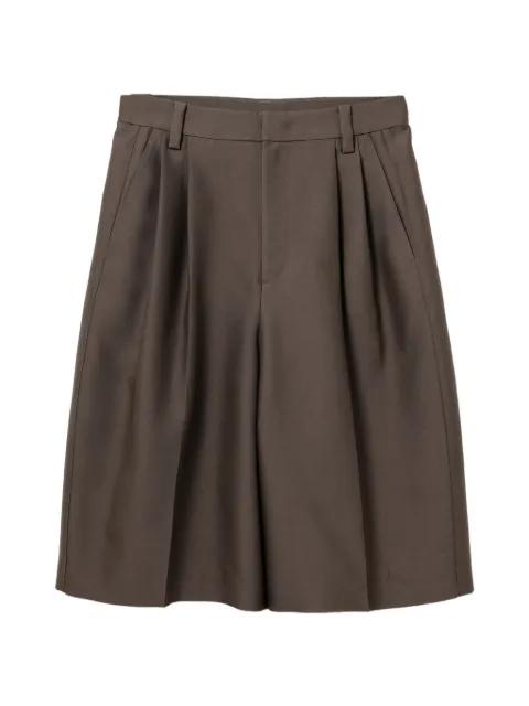 pleated shorts by JNBY