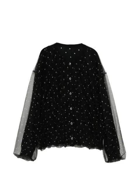 polka-dot cardigan by JNBY