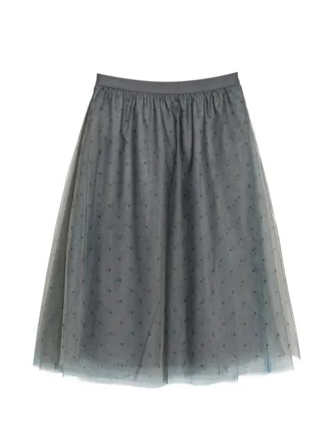 polka dot layered skirt by JNBY