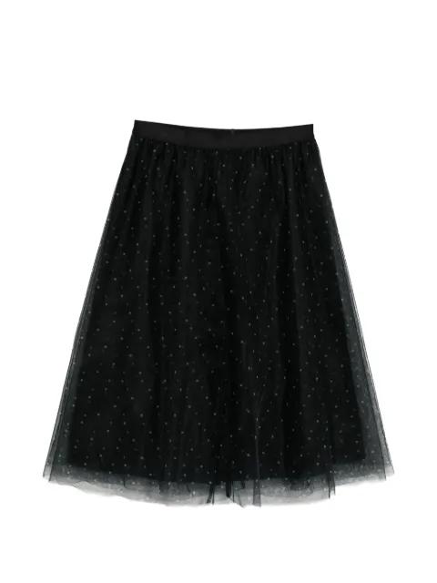 polka dot layered skirt by JNBY