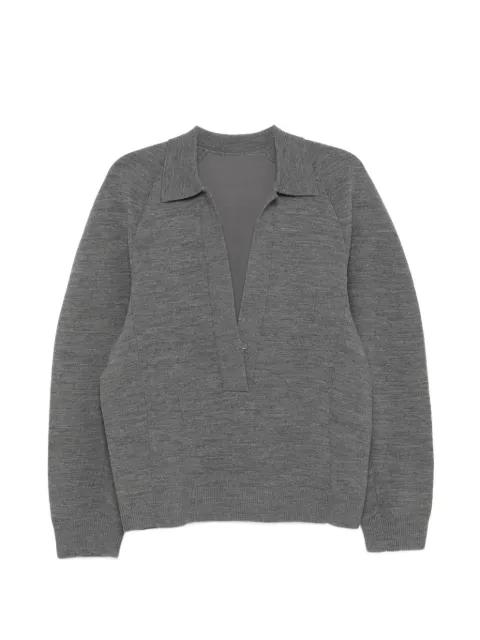 polo-collar sweater by JNBY