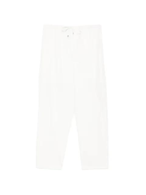 relaxed poplin trousers by JNBY