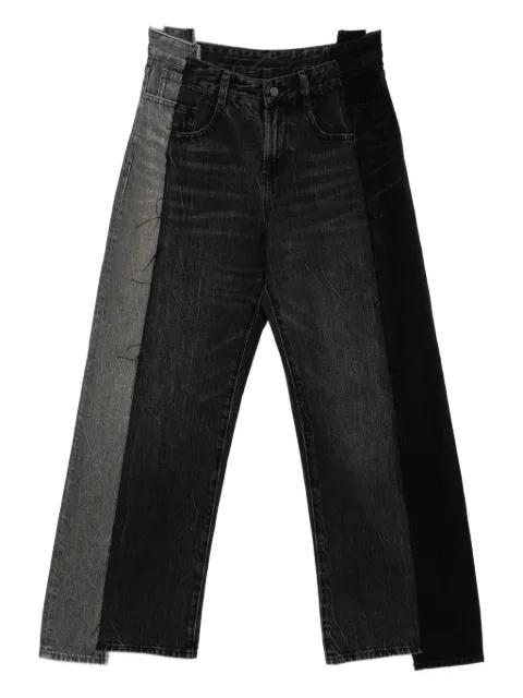 rolled-edge jeans by JNBY