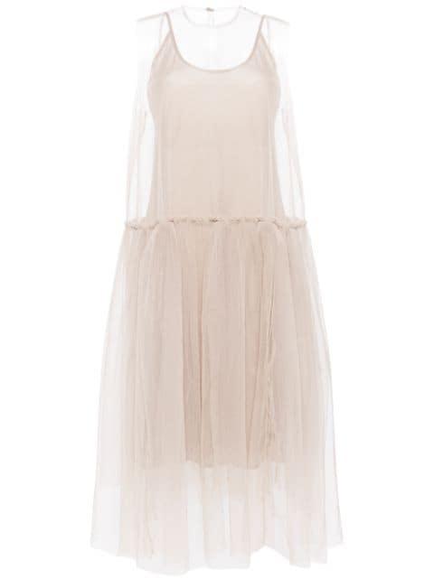 sleeveless dress by JNBY