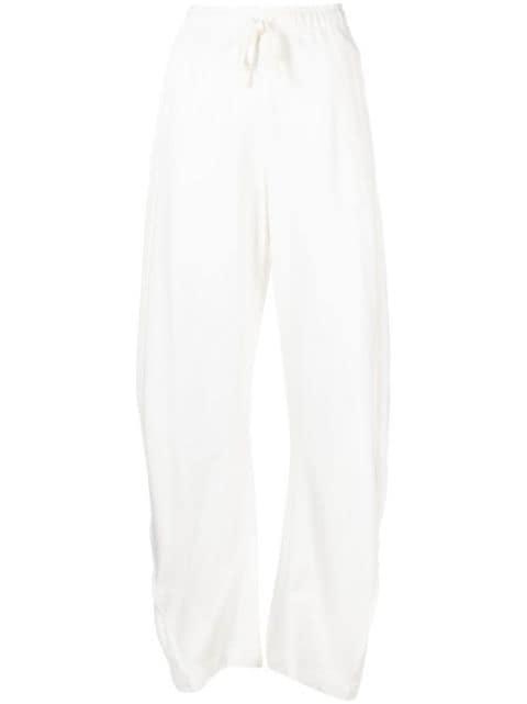 straight-leg drawstring track pants by JNBY