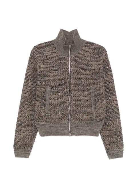 turtleneck cardigan by JNBY