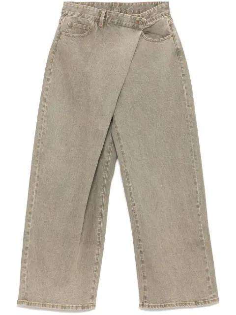 wide-leg jeans by JNBY