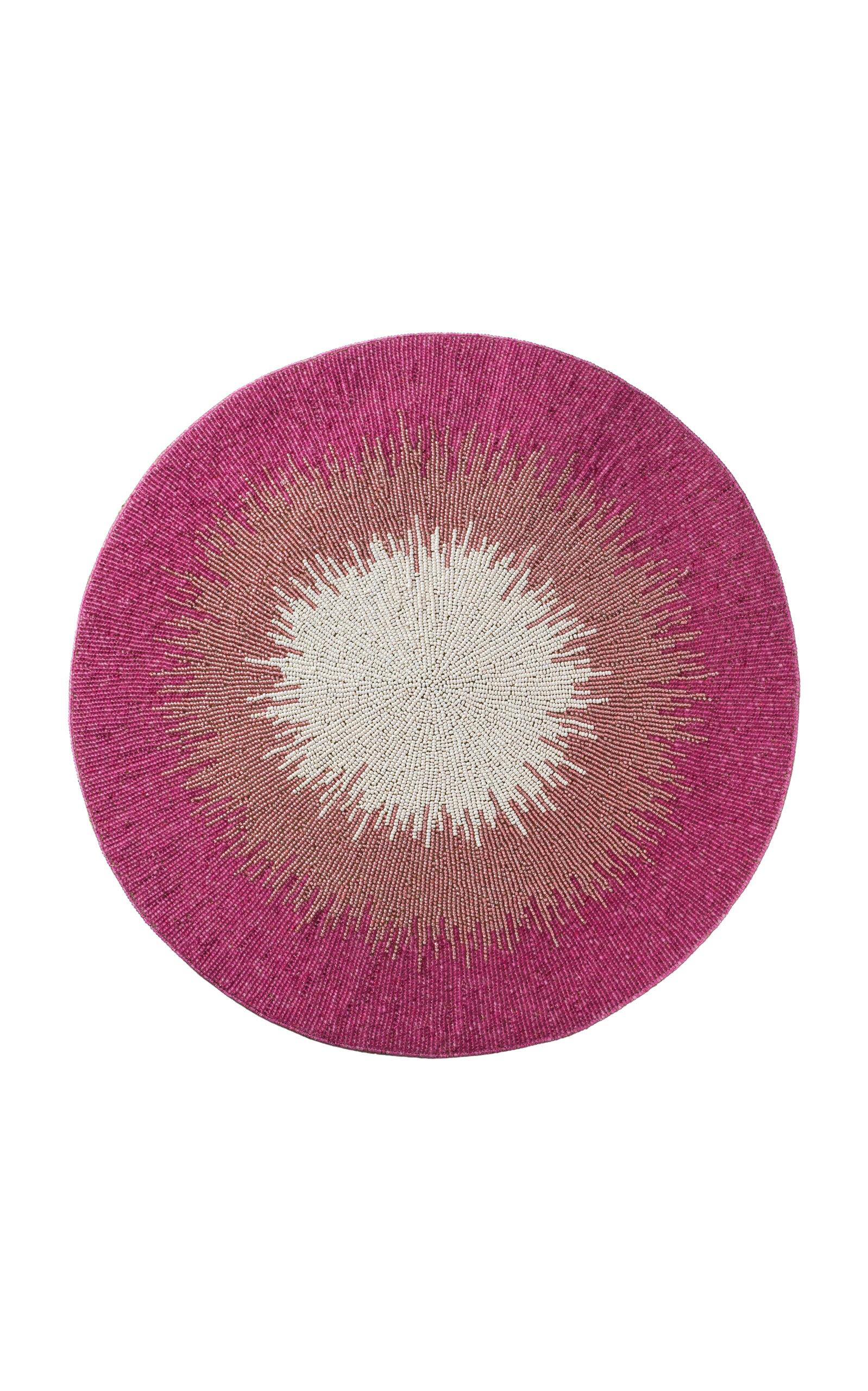 Joanna Buchanan - Ombre Beaded Placemat - Pink - Moda Operandi by JOANNA BUCHANAN