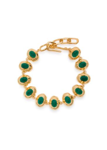 Oval Cabochon 18kt gold-plated bracelet by JOANNA LAURA CONSTANTINE
