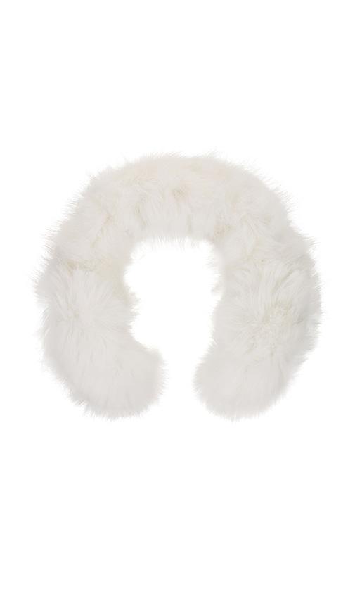 jocelyn Faux Fur Earmuffs in Ivory by JOCELYN