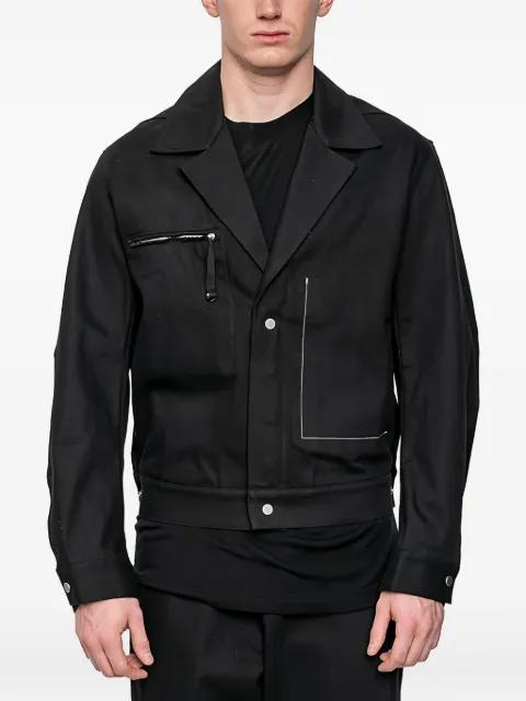 Maz zip-detail denim jacket by JOE CHIA