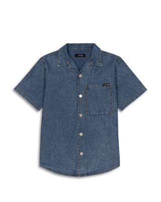 Boys' Short Sleeved Chambray Denim Shirt -  Big Kid by JOE'S JEANS