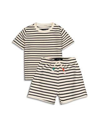 Boys' Striped Short Sleeved Tee & Knit Shorts - Little Kid by JOE'S JEANS