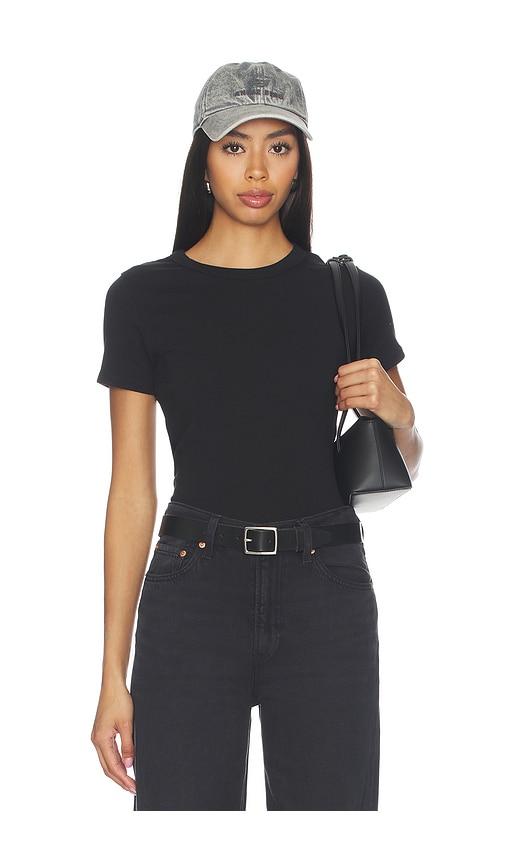 Joe's Jeans The Baby Tee Shirt in Black by JOE'S JEANS