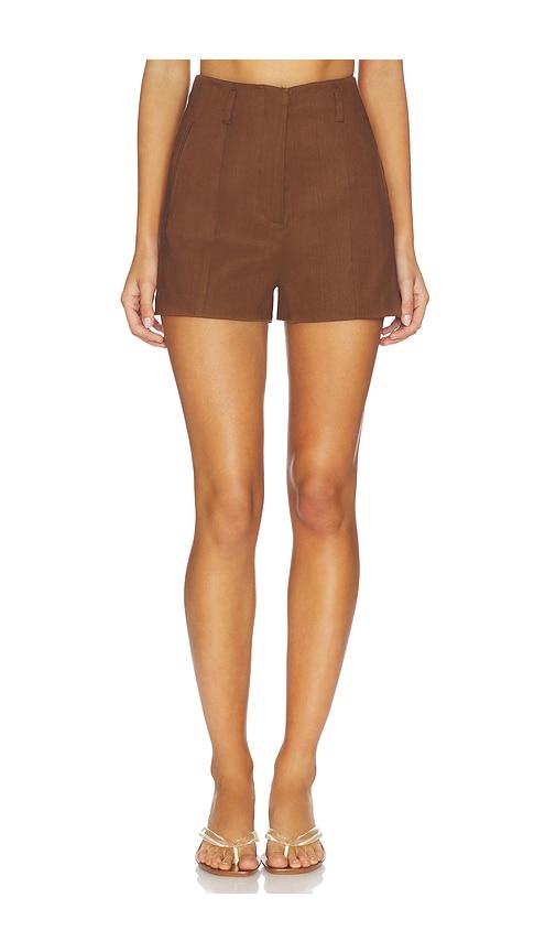 Joe's Jeans The Frankie Tailored Shortie in Chocolate by JOE'S JEANS