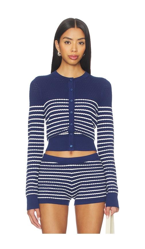 Joe's Jeans The Pointelle Dani Cardigan in Blue by JOE'S JEANS