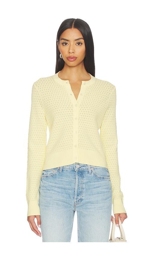 Joe's Jeans The Pointelle Dani Cardigan in Yellow by JOE'S JEANS