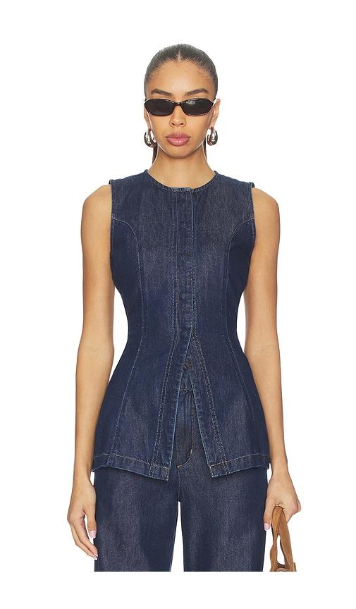 Joe's Jeans The Seamed Tunic Top in Blue by JOE'S JEANS