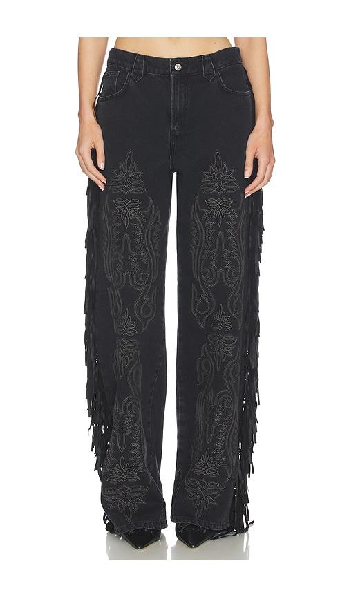 Joe's Jeans X WeWoreWhat The Danielle Jean in Black by JOE'S JEANS