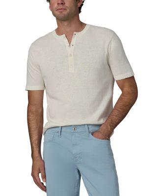 Short Sleeve Linen & Cotton Henley by JOE'S JEANS