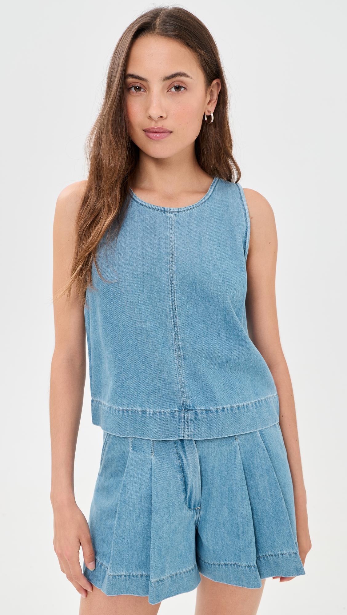 The Denim Shell Tank Top by JOE'S JEANS