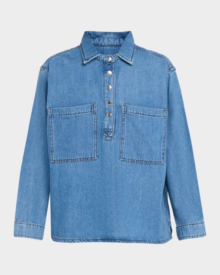 The Easy Denim Popover Top by JOE'S JEANS