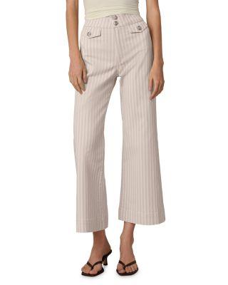 The Ellia Ankle Wide Leg Jeans in Natural Stripe by JOE'S JEANS
