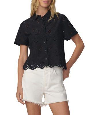 The Eyelet Short Sleeve Shirt by JOE'S JEANS