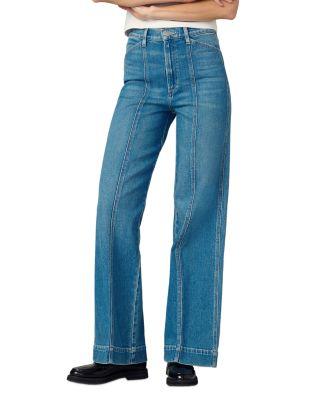 The Front Seamed High Rise Wide Leg Jeans in Biggest Fan by JOE'S JEANS
