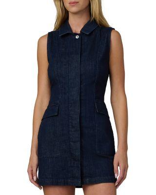The Irina Denim Mini Dress by JOE'S JEANS