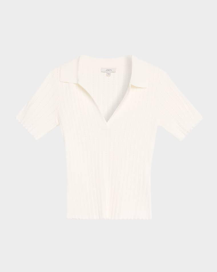 The Jess Pointelle Polo by JOE'S JEANS