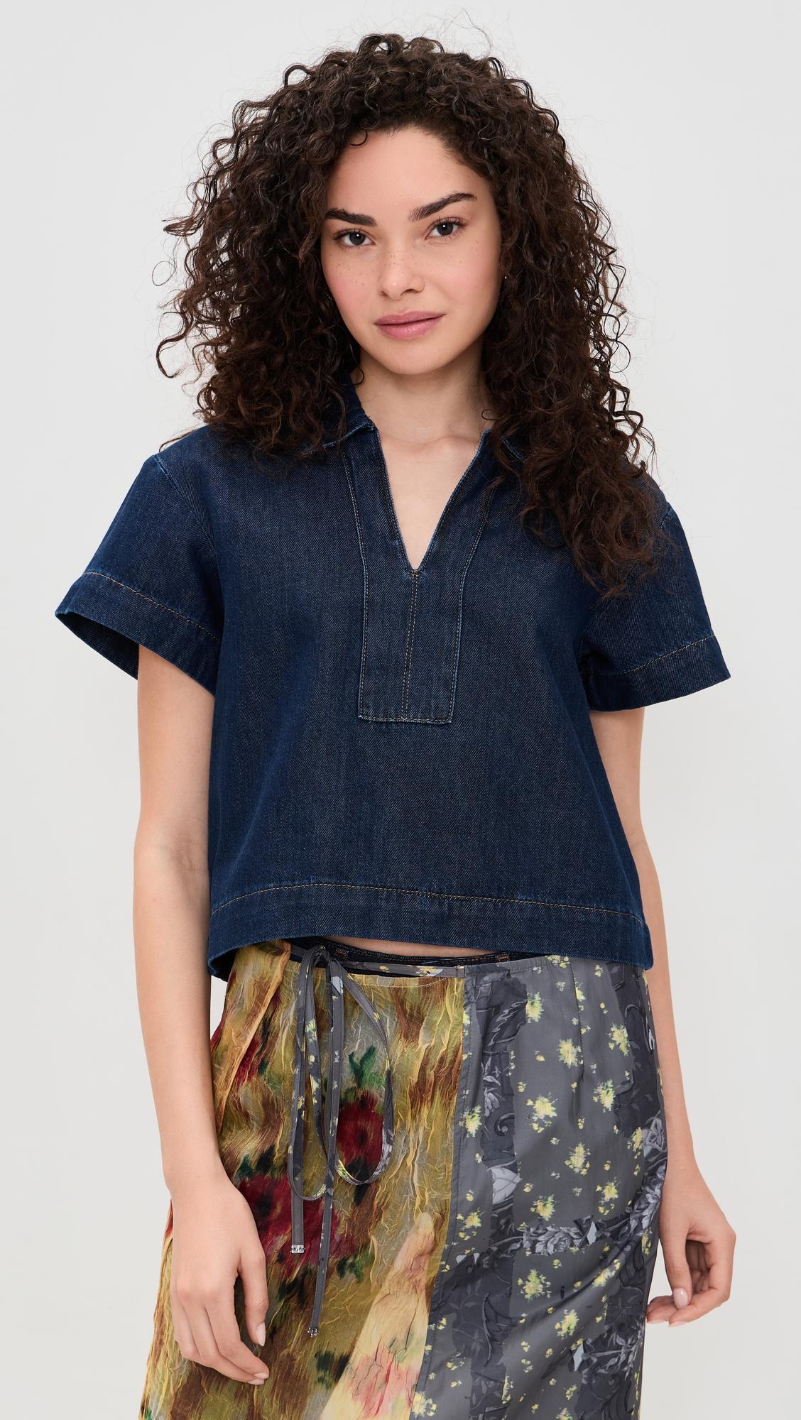 The Lillian Denim Popover Shirt by JOE'S JEANS
