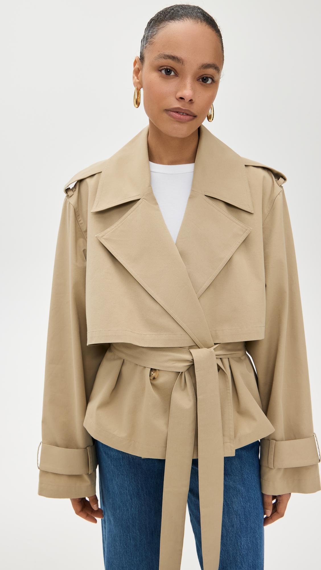 The Liz Cropped Trench Coat by JOE'S JEANS
