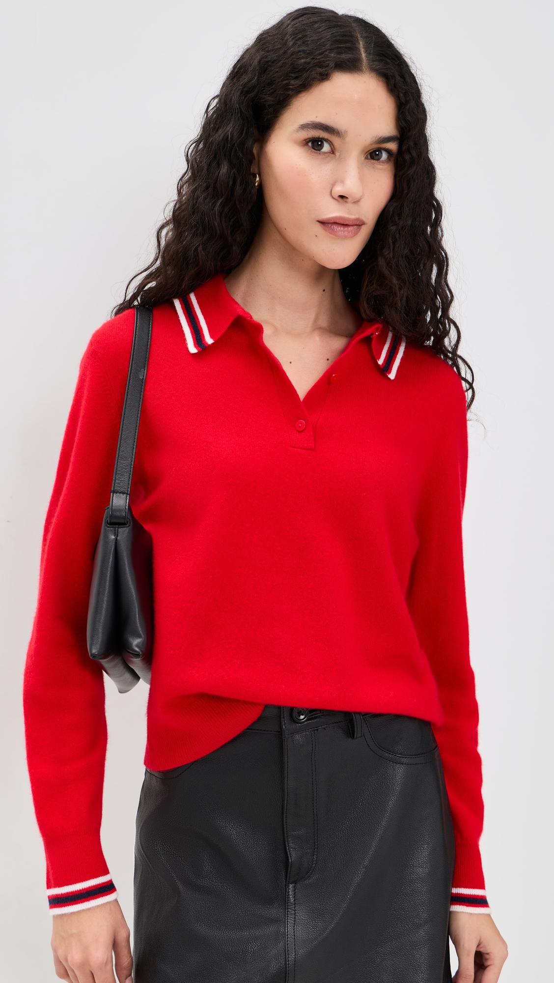 The Long Sleeve Cashmere Polo by JOE'S JEANS