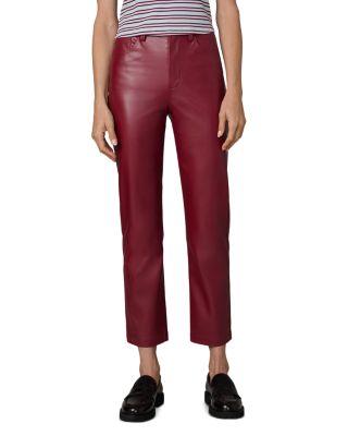 The Lyra Slim Faux Leather Jeans in Syrah by JOE'S JEANS