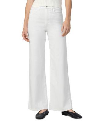 The Mia High Rise Wide Leg Petite Jeans in White by JOE'S JEANS