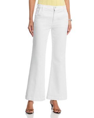 The Molly Petite High Rise Trouser Jeans in White by JOE'S JEANS