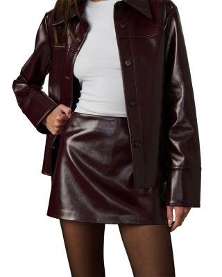 The Patent Faux Leather Mini Skirt by JOE'S JEANS The Patent Faux Leather Mini Skirt by JOE'S JEANS