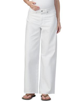 The Ryan Maternity Wide Leg Jeans in White by JOE'S JEANS