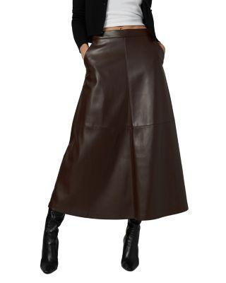 The Tavi Faux Leather Maxi Skirt by JOE'S JEANS