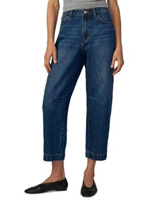 The Wilder High Rise Relaxed Cropped Barrel Jeans in Unmistakable by JOE'S JEANS