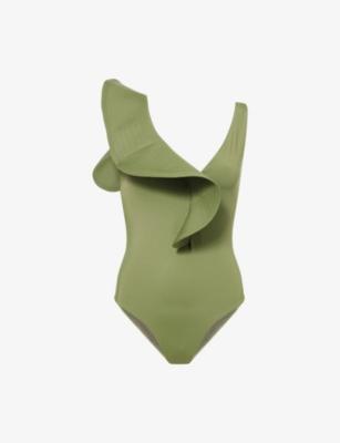 Boleros V-Neck Swimsuit by JOHANNA ORTIZ