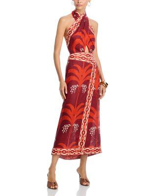 Buen Viento Linen Ankle Dress by JOHANNA ORTIZ